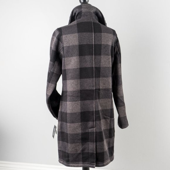 NWT Steve Madden Buffalo check button up coat - L - Picture 11 of 13